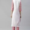Women's Pink Color Digital Printed Straight Kurta with Pant - Image 3