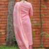 Pink Fashionable Cotton Kurti Set with Pant and Dupatta - Image 2