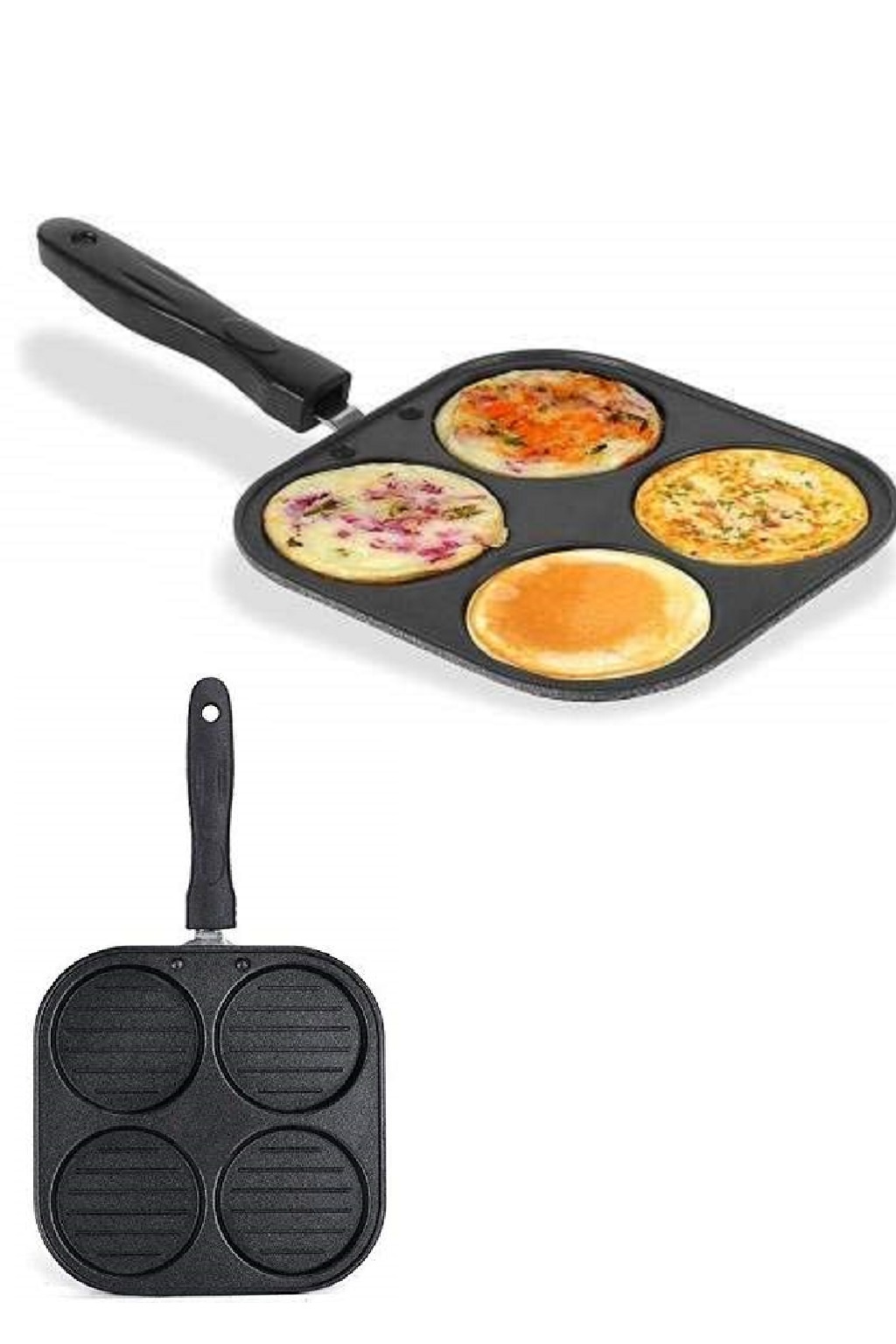 4 Cup Pan Double-sided Pancake Maker For Kids Pancake Pan Mini Pancake  Griddle Maker With Animal Molds Suitable For All - AliExpress