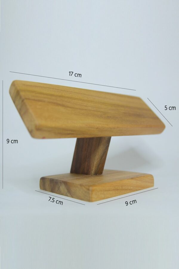 Stylish Handcrafted Solid Wood Watch Holder - Image 2