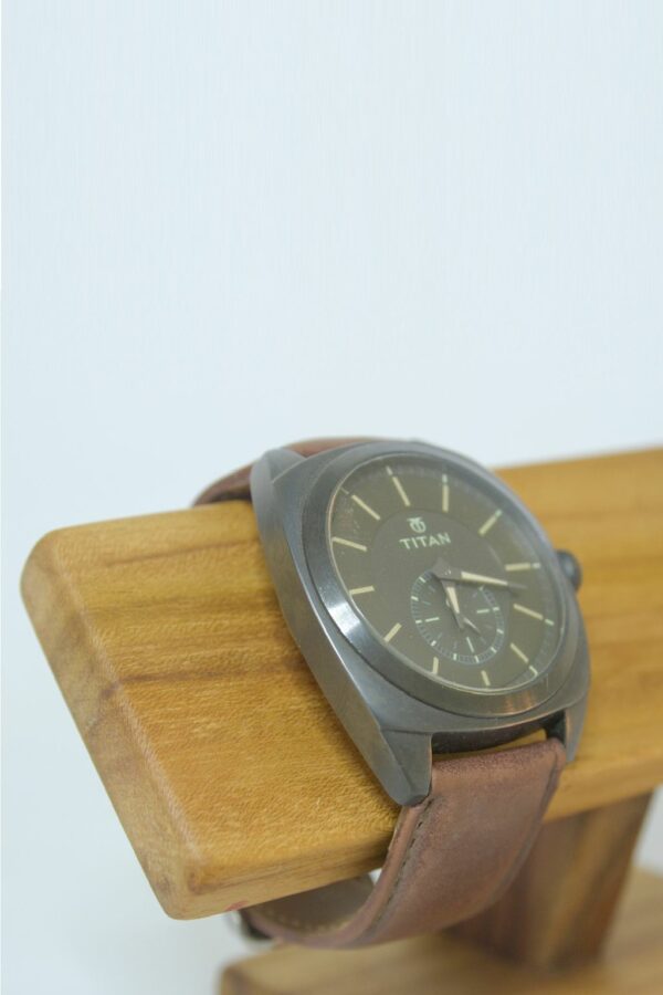 Stylish Handcrafted Solid Wood Watch Holder - Image 4