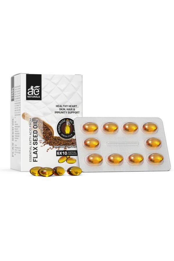 AE Naturals Flax Seed Oil Soft Gel Capsules