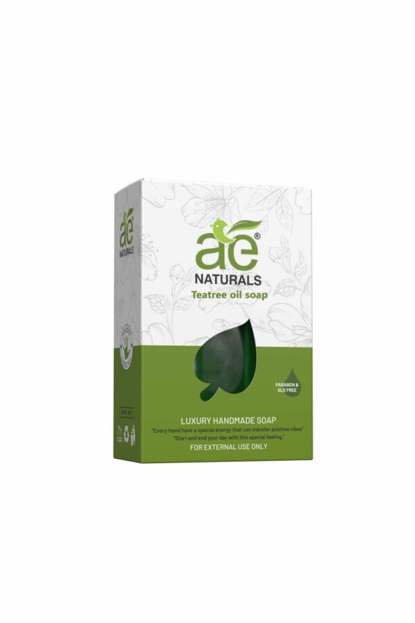 AE Naturals Handmade Teatree Oil Soap With Glycerine Paraban Free 100g Pack of 3